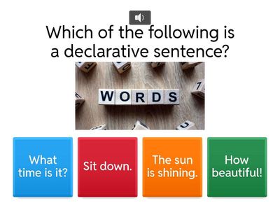 English Quiz: Sentence Functions!
