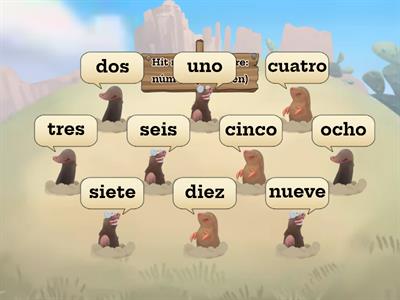 Hit the even numbered moles! (in Spanish)