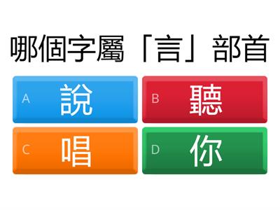 中國語文科_部首