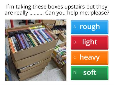 Describing objects. Choose the right option