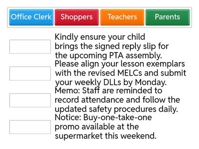 Who's the Message For?