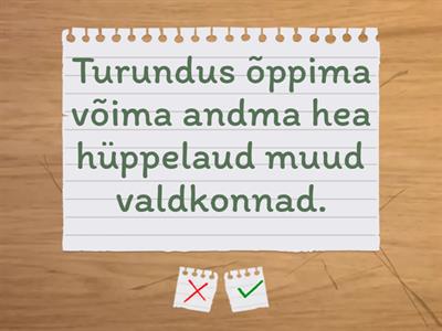 Pane sõnad õigesse vormi, et moodustuks korrektne lause.