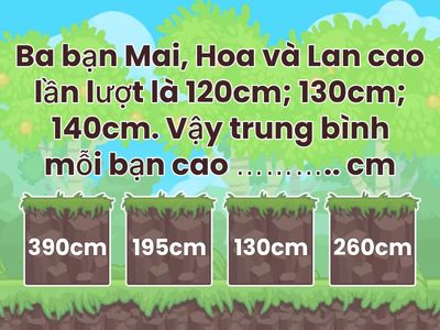 Ôn tập: Tìm số trung bình cộng, Tìm hai số khi biết tổng và hiệu của hai số đó