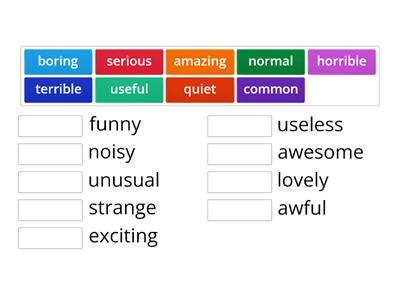 WW4 L0.4 Opinion adjectives