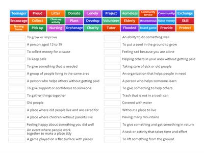 Grade 7- Unit 3- Community service (Voc)