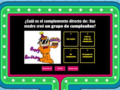 Complemento directo e indirecto