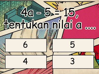 Persamaan Linear Satu Variabel