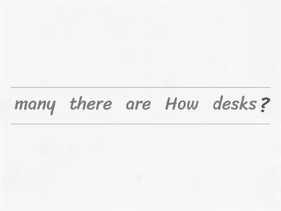 Unjumble - There is / There are