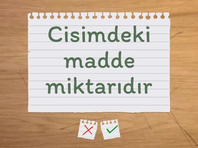 KÜTLE VE AĞIRLIK İLİŞKİSİ