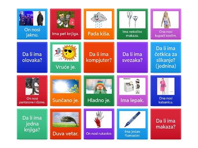 School supplies, clothes and weather