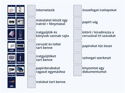 Melyik tárgyat mire használják?