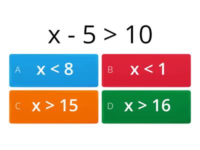 Solving One-Step Inequalities including negatives