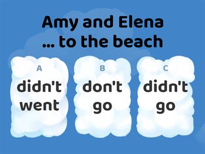 Past Simple regular negative