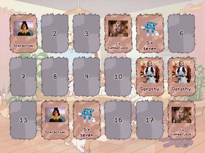 juego de memoria de Oz