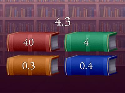 Place value. Parts of a decimal number. 