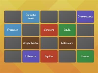 Roman City Life matching pairs