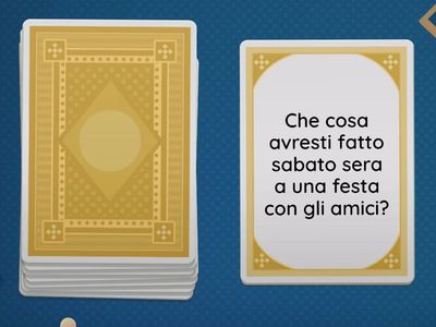 Rispondi alle domande con il Condizionale Presente o Passato