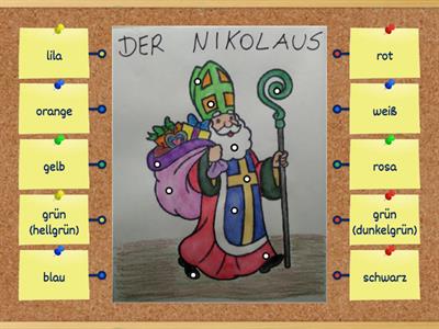 die Farben auf Deutsch - Nikolaus 