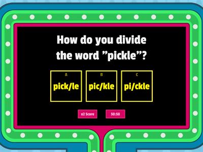 Syllable Divison: Cle