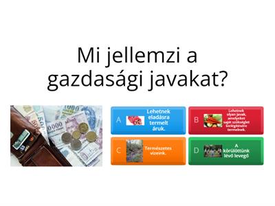 Gazdasági ismeretek - kvíz