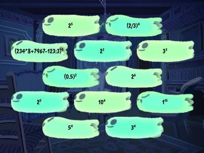 Степені. Таблиця степенів