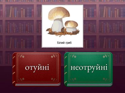 Отруйні і неотруйні гриби і рослини