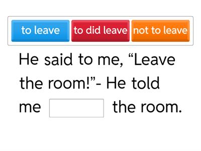 Reported speech. Commands and requests