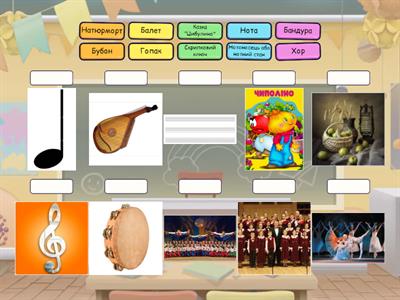  Музичне мистецтво. Тест "Відповідності"