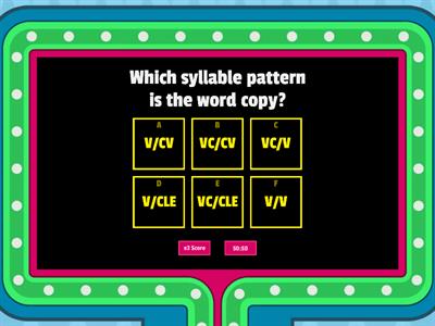 Syllable Division