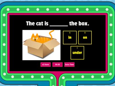 PREPOSITION: IN, ON & UNDER