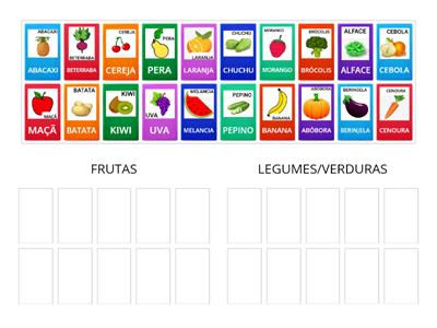 FRUTAS E LEGUMES/VERDURAS