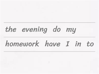 HAVE TO / NEED TO / WANT TO