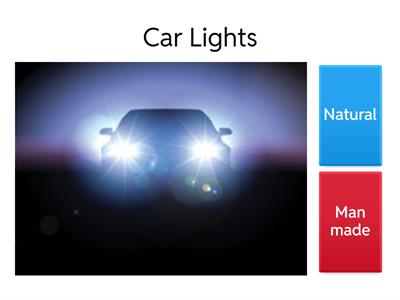 Natural and Man made Light