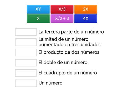 Lenguaje algebraico Sec 9