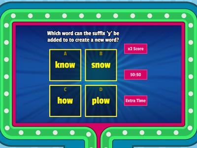prefixes/suffixes 2nd grade