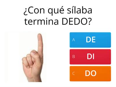 SÍlaba Final ( DA-DE-DI-DO-DU )