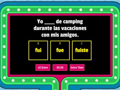 Preterite of ir, ser, dar and ver 