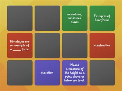 Science: Lesson 2 Surface Features in Geosphere