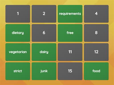 Gold B2 first Unit 5 Food vocabulary