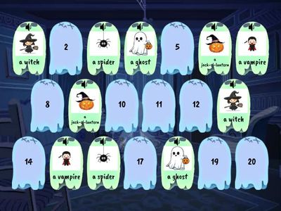 Halloween matching pairs