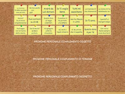 PRONOME PERSONALE COMPLEMENTO OGGETTO, COMPLEMENTO DI TERMINE O COMPLEMENTO INDIRETTO?