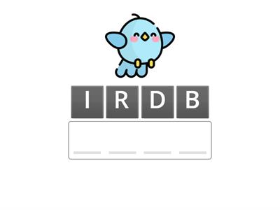 Animals - Jumbled words