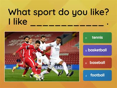 What sport do you like? 