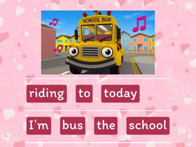 a story with present continuous 