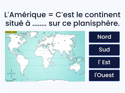 quiz Les continents et les océans LMAC