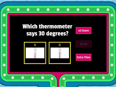 Reading a thermometer