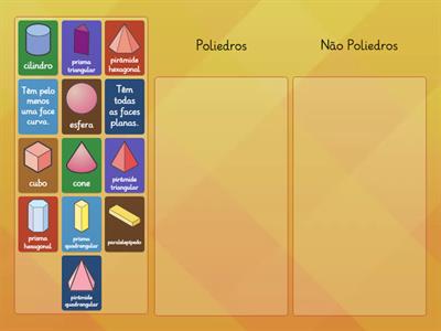 Sólidos Geométricos - Poliedros ou Não Poliedros