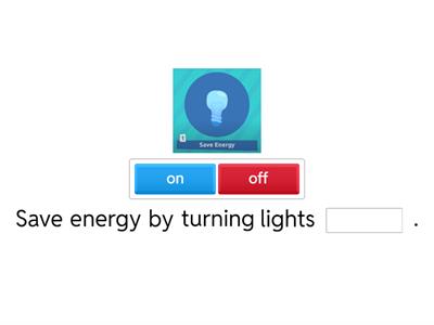 Taking care of the environment.