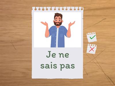 Phrases for English Class - French version