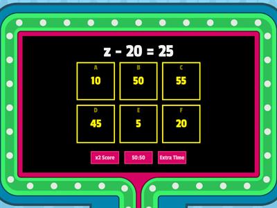 小五方程問答遊戲 +-